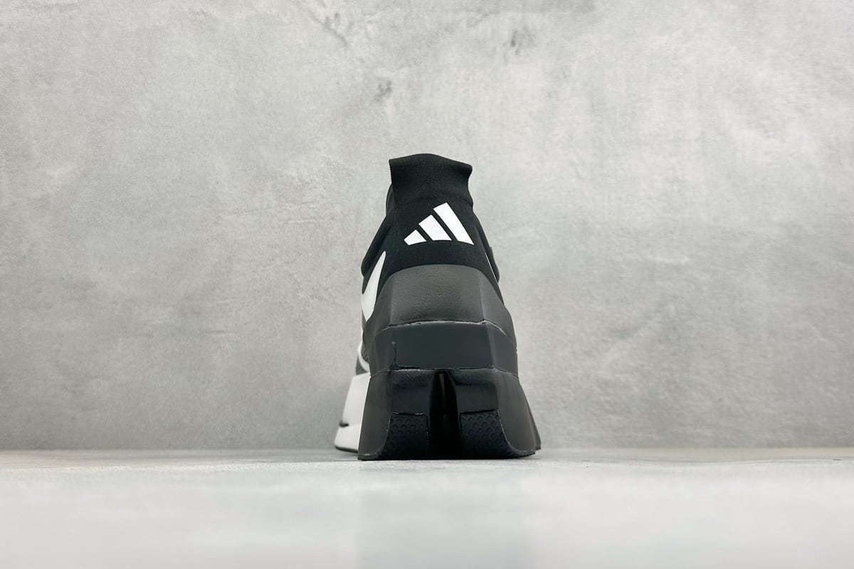 阿迪达斯 Adidas Adizero DROPSET ELITE 白黑 鞋底实拍图