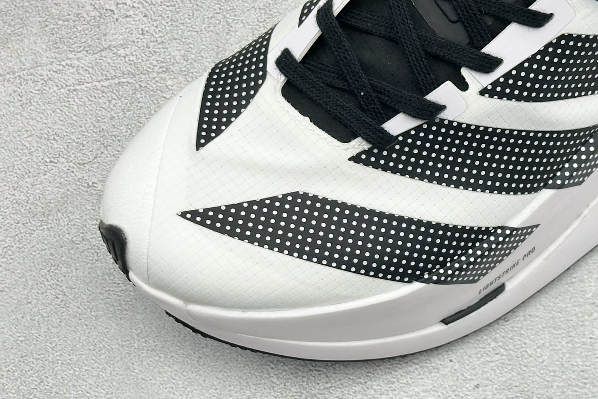 阿迪达斯 Adidas Adizero DROPSET ELITE 白黑 鞋标实拍图