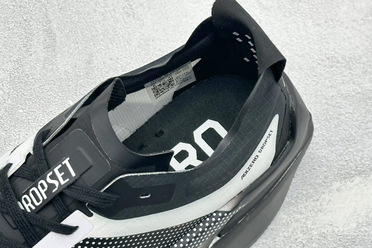 阿迪达斯 Adidas Adizero DROPSET ELITE 白黑 上脚实拍图