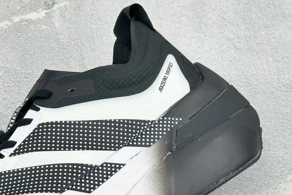 阿迪达斯 Adidas Adizero DROPSET ELITE 白黑 细节实拍图