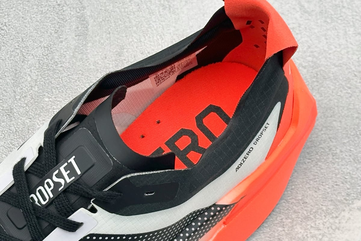 阿迪达斯 Adidas Adizero DROPSET ELITE 白银红 上脚实拍图