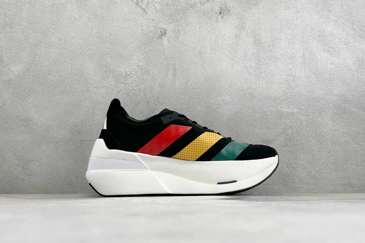 阿迪达斯 Adidas Adizero DROPSET ELITE 黑白彩 侧面实拍图