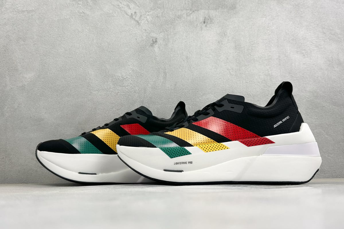阿迪达斯 Adidas Adizero DROPSET ELITE 黑白彩 鞋跟实拍图