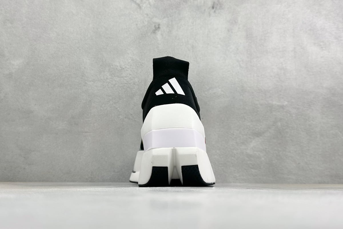 阿迪达斯 Adidas Adizero DROPSET ELITE 黑白彩 鞋底实拍图