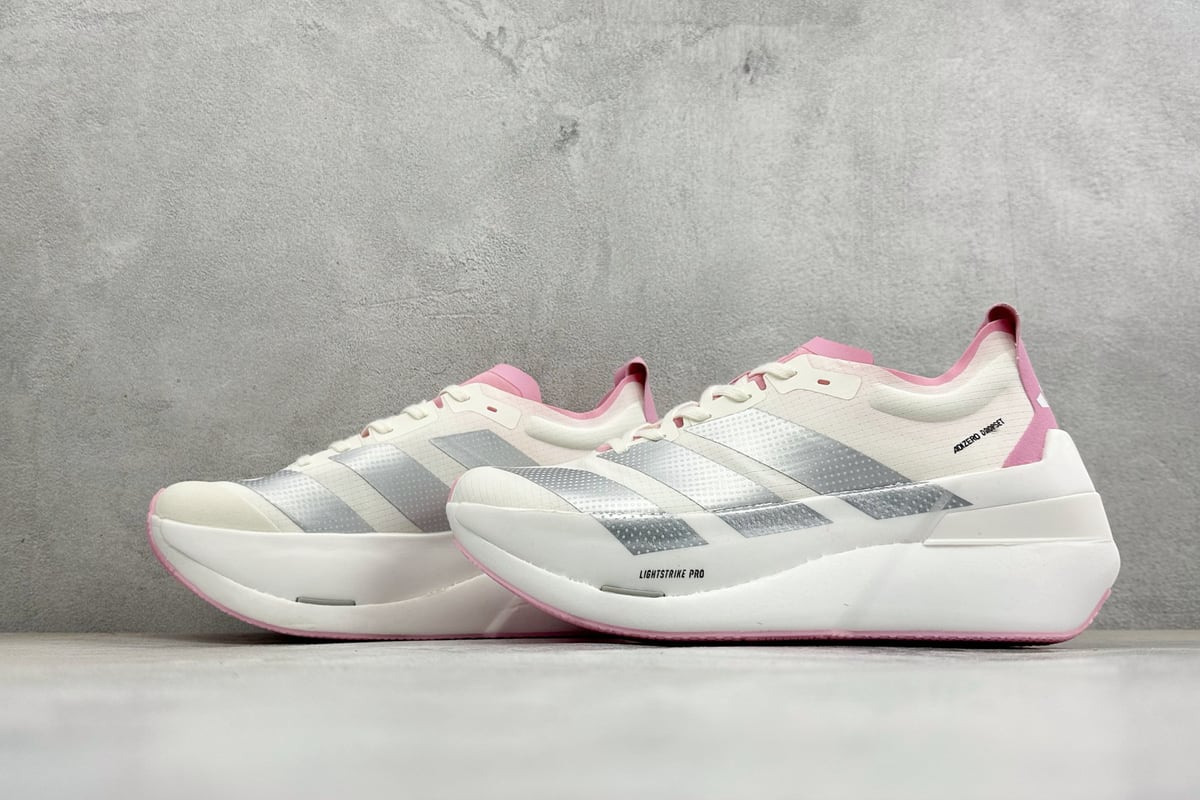 阿迪达斯 Adidas Adizero DROPSET ELITE 白银红 鞋跟实拍图