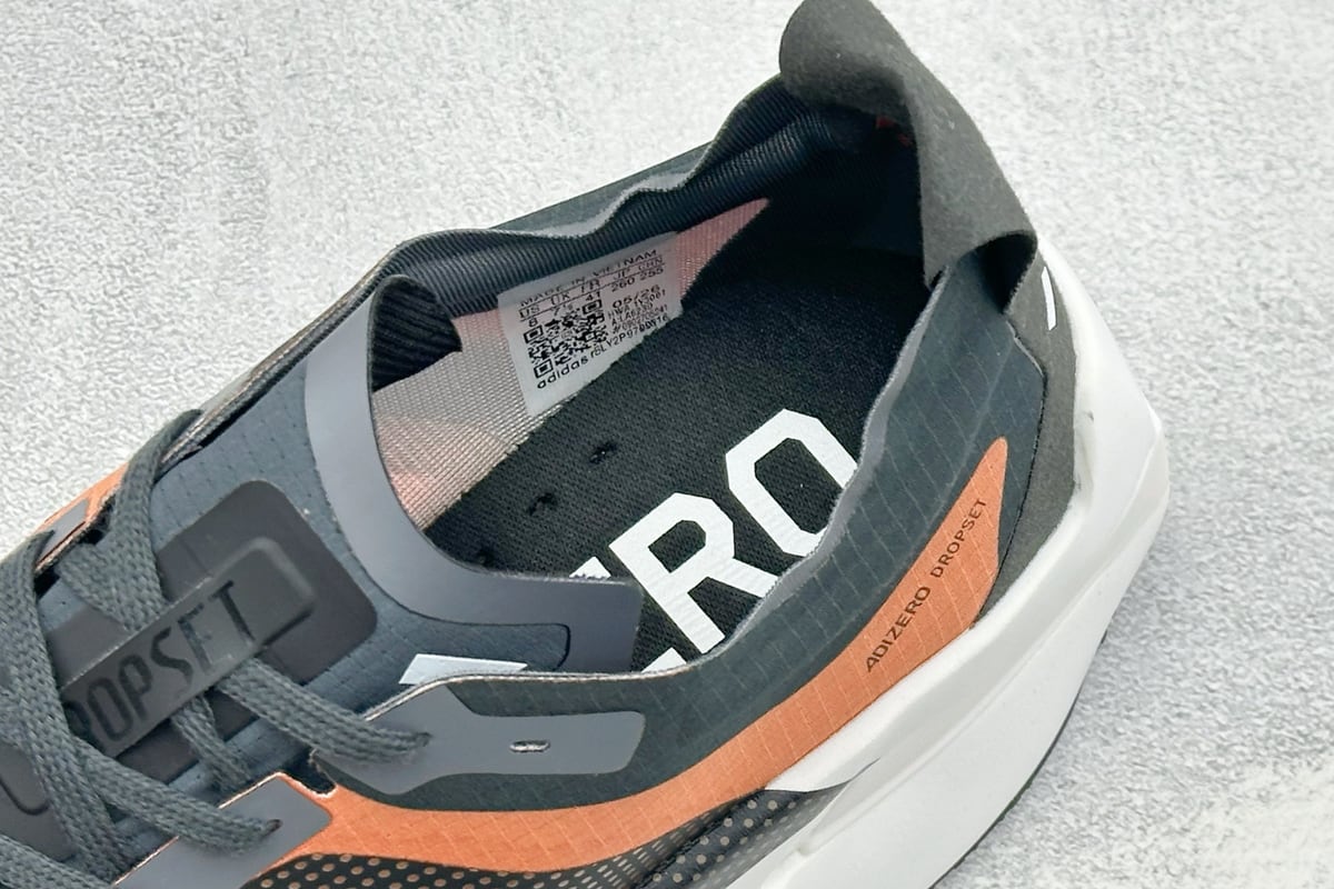 阿迪达斯 Adidas Adizero DROPSET ELITE 白银橙 上脚实拍图