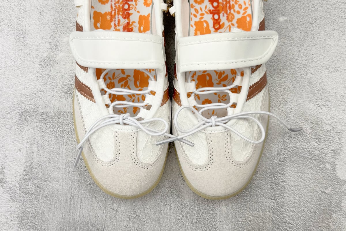 阿迪达斯 Adidas originals Samba Jane 白香槟金 鞋标实拍图