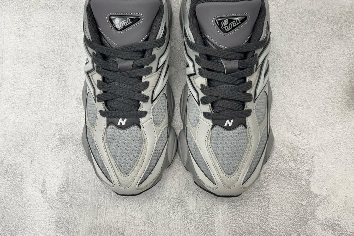 新百伦 New Balance NB 9060 石板灰 白银黑 鞋标实拍图