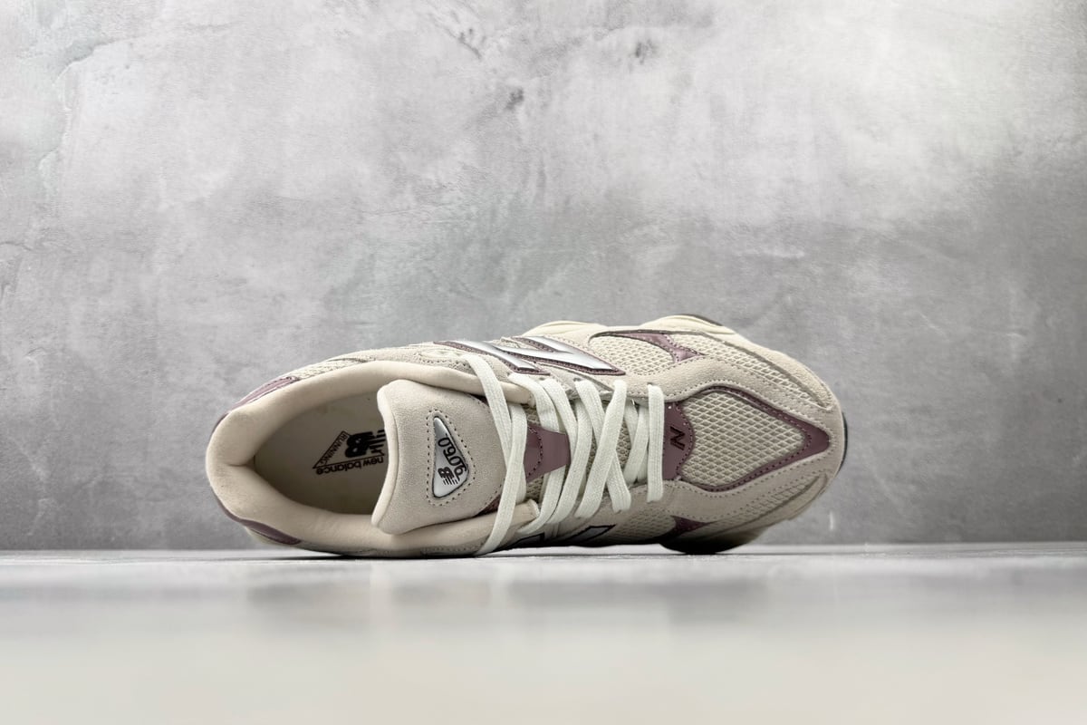 新百伦 New Balance NB 9060 灰色 银橙黄 背面实拍图