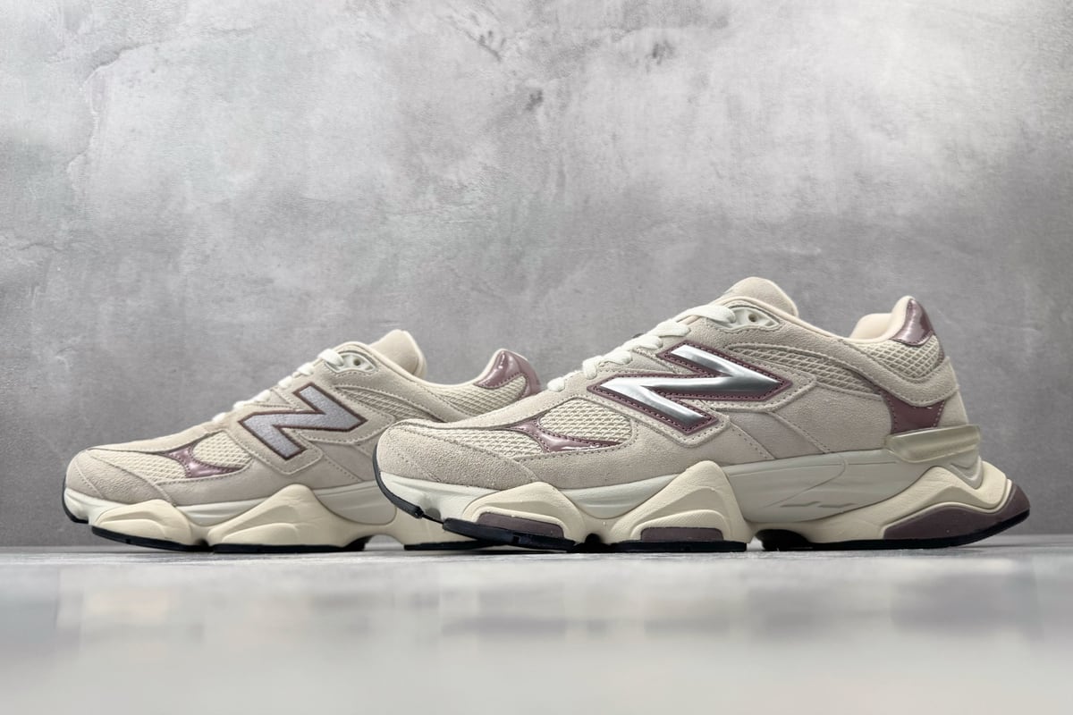 新百伦 New Balance NB 9060 灰色 银橙黄 鞋跟实拍图