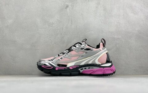 奥夫怀特Off-White 防滑耐磨透气性轻便跑鞋银红粉纯原版本