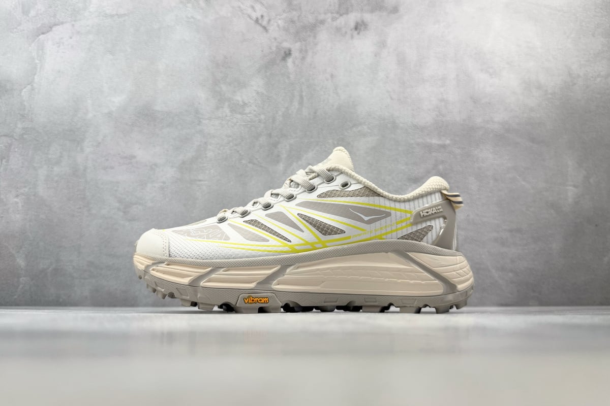 霍伽 HOKA ONE ONE Mafate Speed 2 灰橙 正面实拍图
