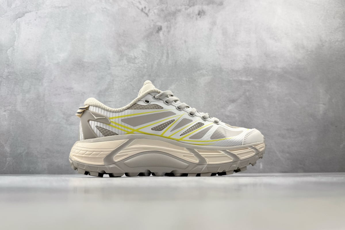 霍伽 HOKA ONE ONE Mafate Speed 2 灰橙 侧面实拍图