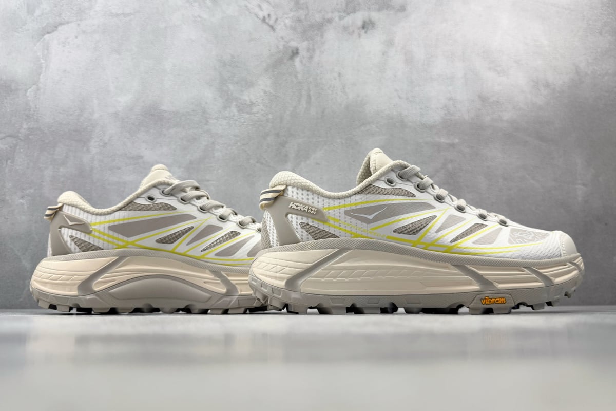 霍伽 HOKA ONE ONE Mafate Speed 2 灰橙 鞋底实拍图
