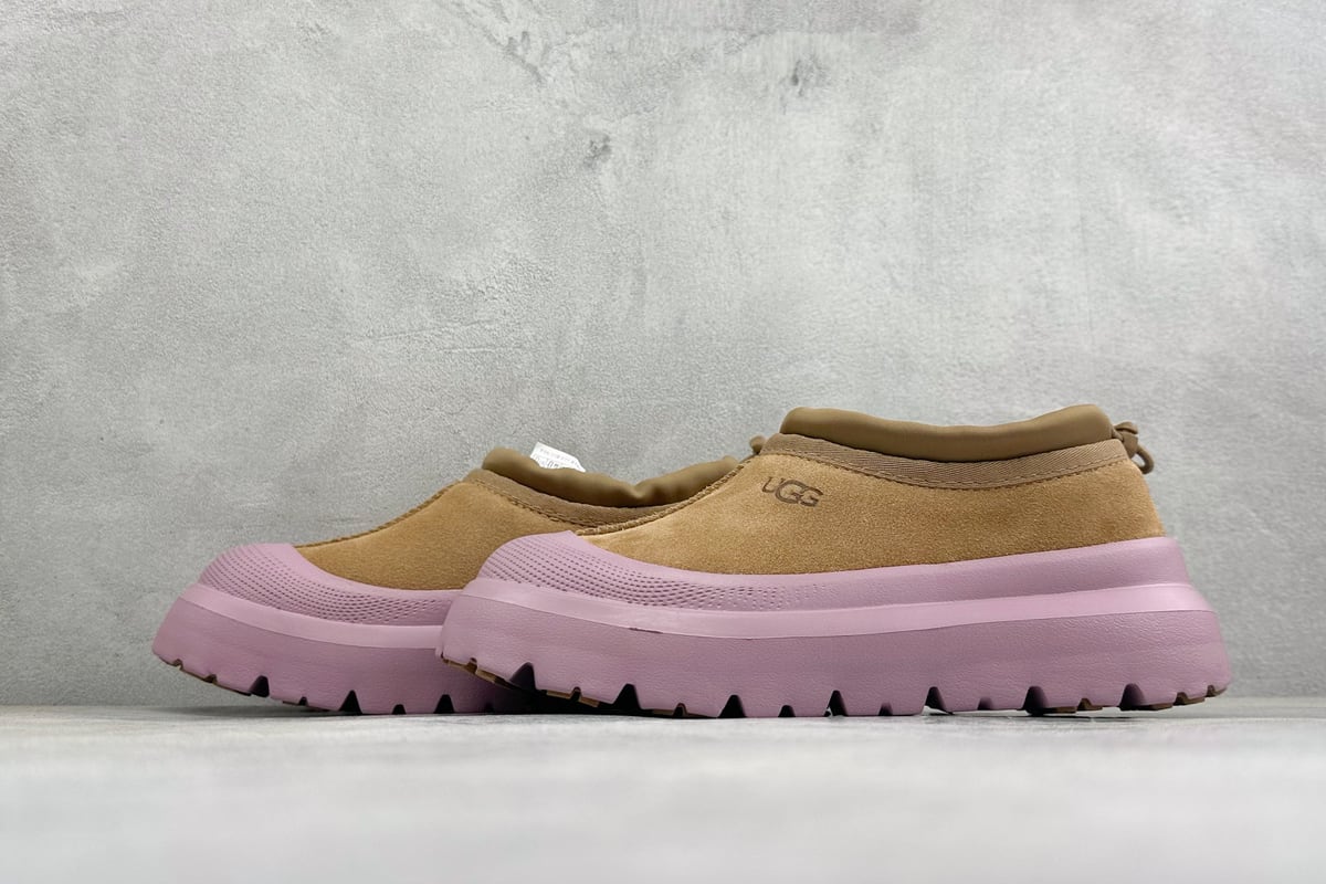 其他品牌 UGG Tasman Weather Hybrid 棕粉 鞋跟实拍图
