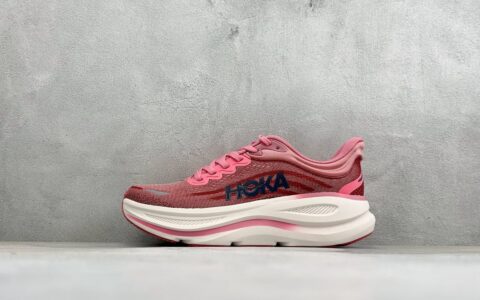 霍伽HOKA ONE ONE M CLIFTON 10 轻量低帮户外越野跑鞋户外山脉越野轻量运动跑鞋红黑纯原版本 货号：1162012-LYC