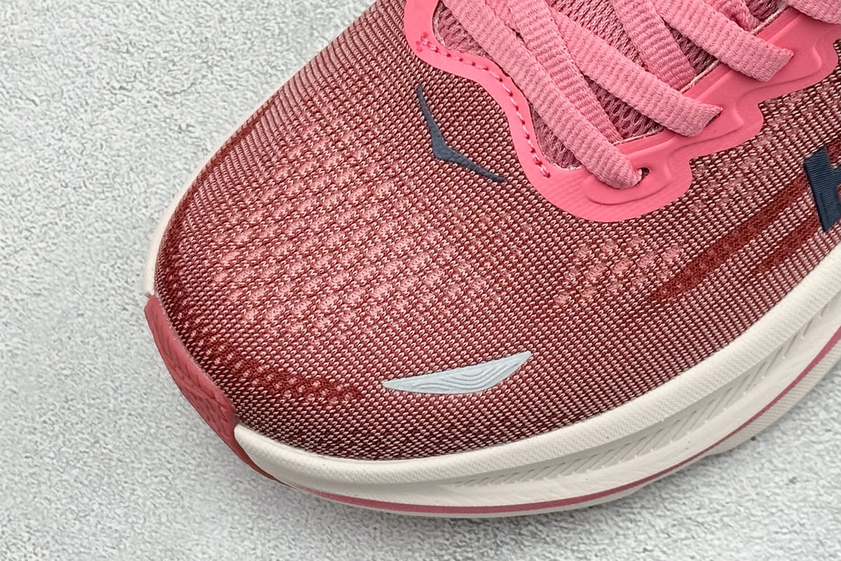 霍伽 HOKA ONE ONE M CLIFTON 10 轻量低帮户外越野跑鞋 红黑 鞋标实拍图
