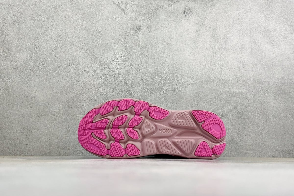 霍伽 HOKA ONE ONE M CLIFTON 10 轻量低帮户外越野跑鞋 白蓝绿 鞋头实拍图