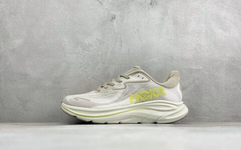 霍伽HOKA ONE ONE M CLIFTON 10 轻量低帮户外越野跑鞋户外山脉越野轻量运动跑鞋白橙纯原版本 货号：1162032-RNN