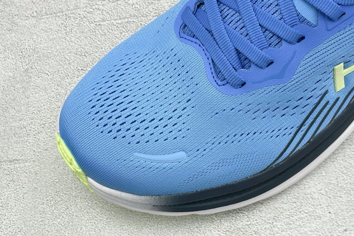 霍伽 HOKA ONE ONE M CLIFTON 11 轻量低帮户外越野跑鞋 蓝绿 鞋标实拍图