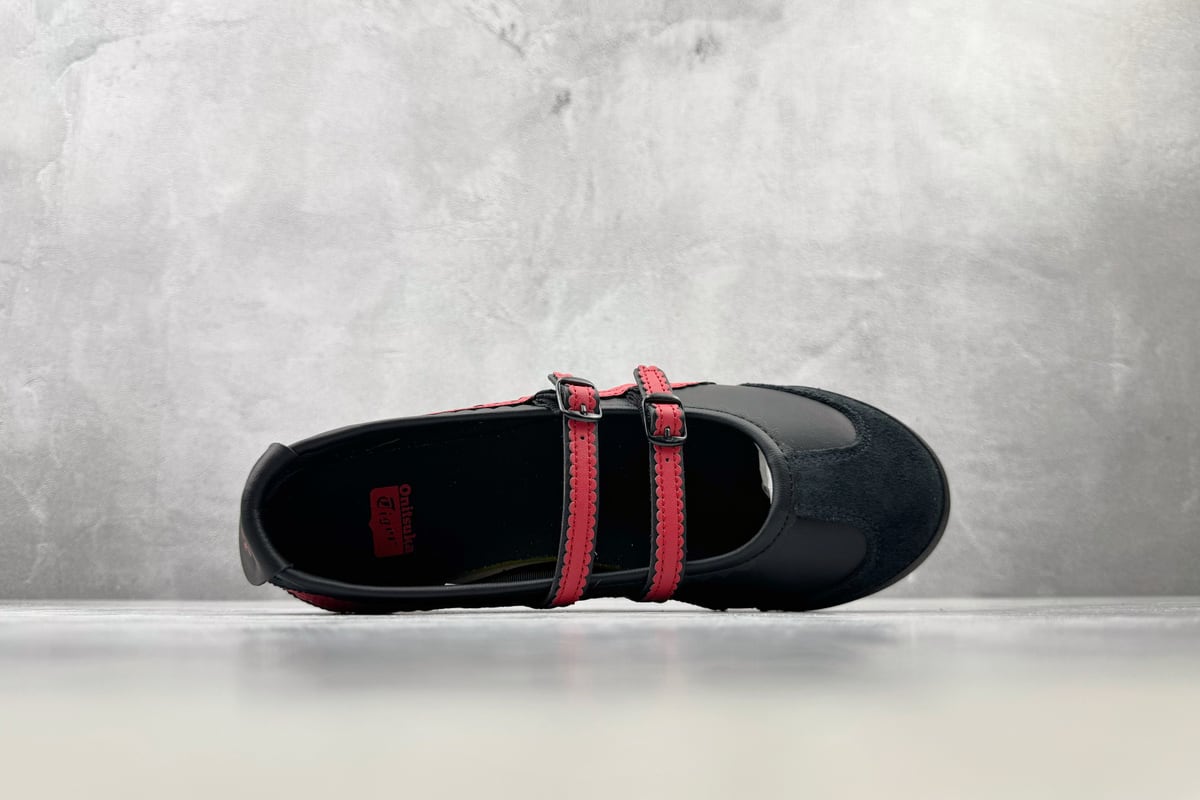鬼塚虎 Onitsuka Tiger MEXICO 66 TGRS 黑红白 背面实拍图