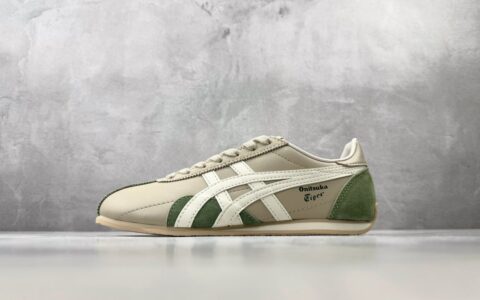 鬼塚虎Onitsuka Tiger Runspark 米绿橙纯原版本 货号：1183B480-023