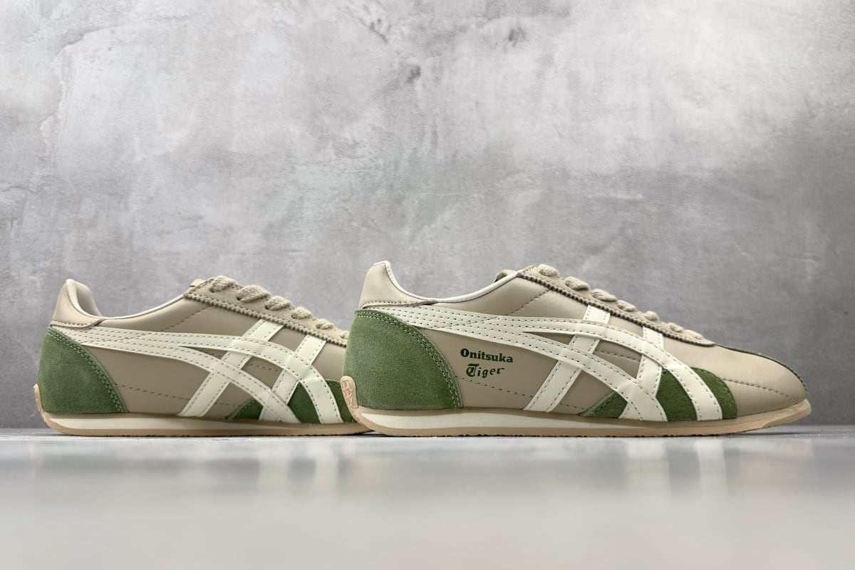 鬼塚虎 Onitsuka Tiger Runspark 米绿橙 鞋底实拍图