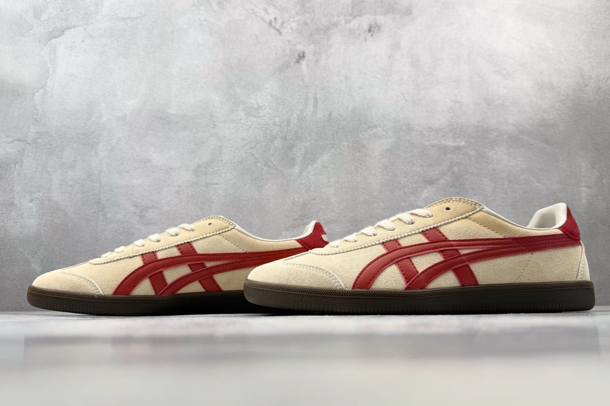 鬼塚虎 Onitsuka Tiger Tokuten 米白红橙 鞋跟实拍图