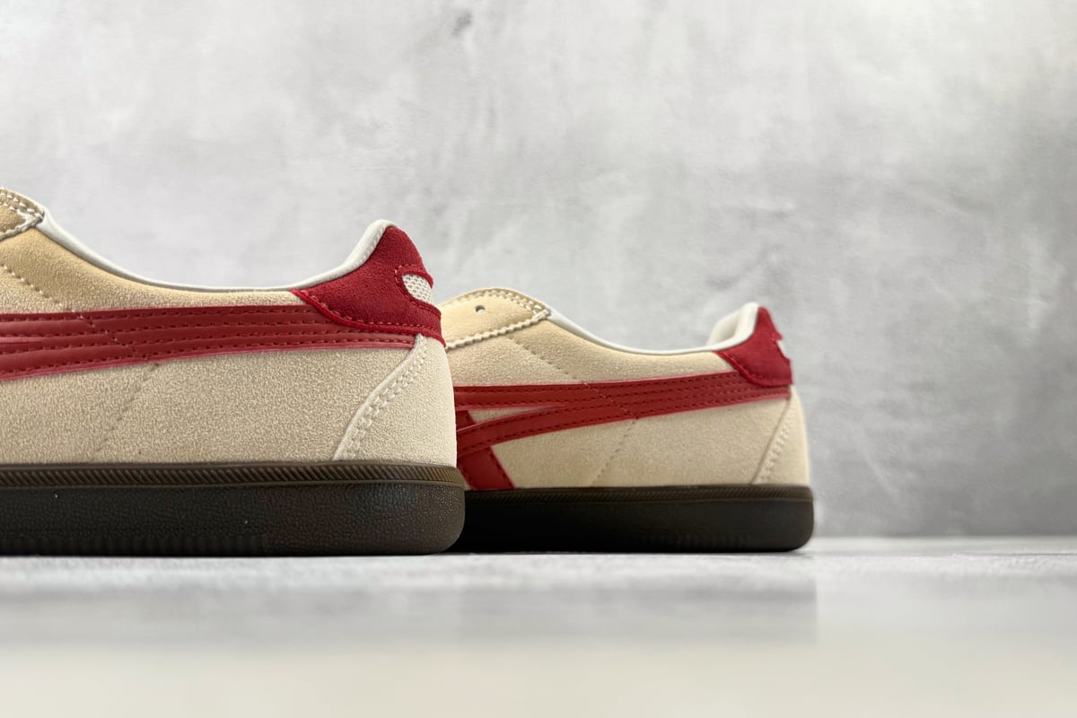 鬼塚虎 Onitsuka Tiger Tokuten 米白红橙 上脚实拍图