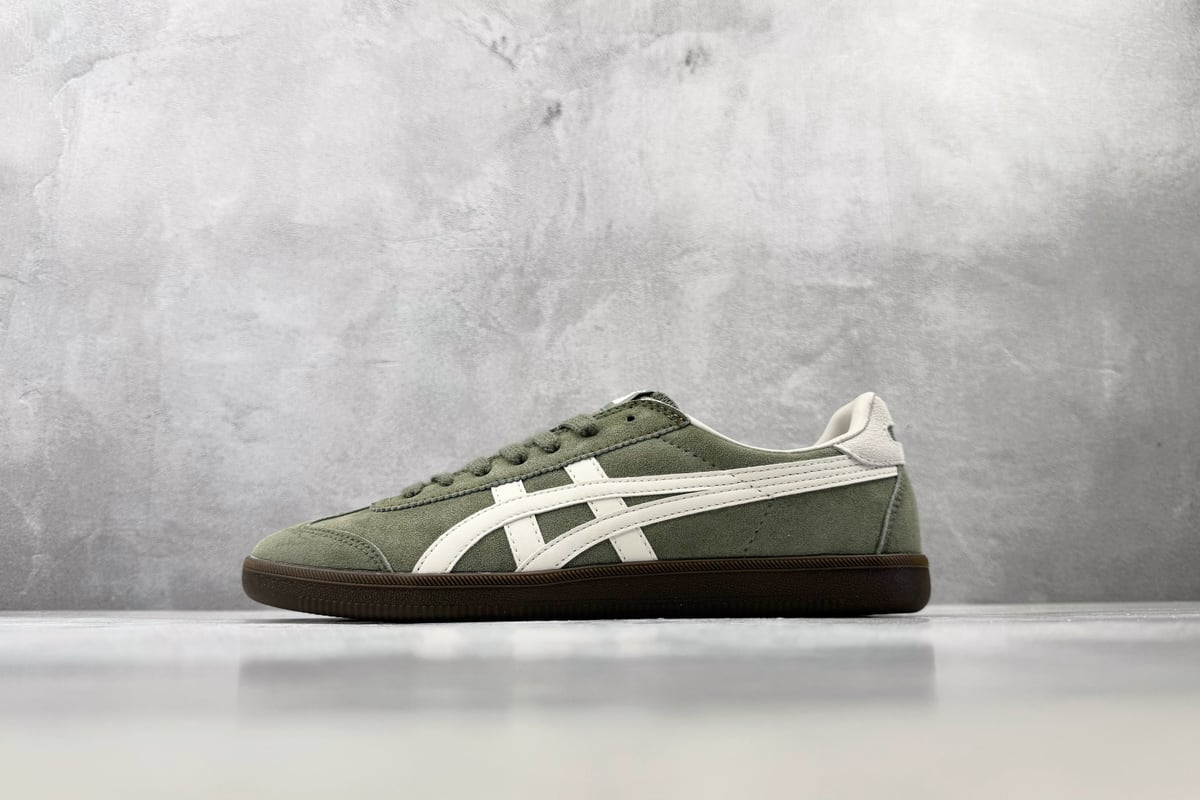 鬼塚虎 Onitsuka Tiger Tokuten 绿白 正面实拍图