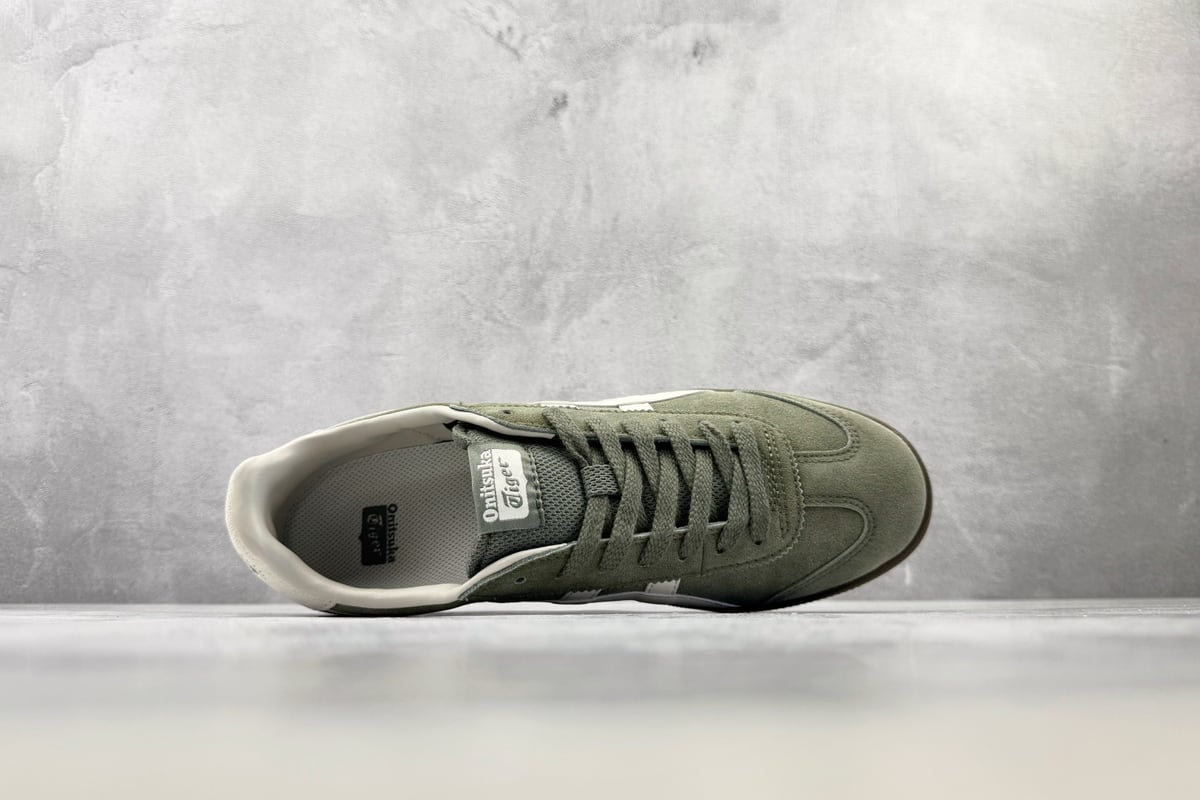 鬼塚虎 Onitsuka Tiger Tokuten 绿白 背面实拍图