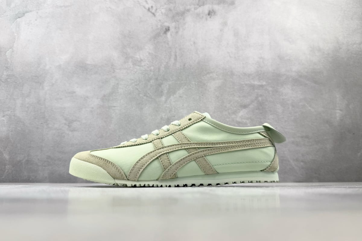鬼塚虎 Onitsuka Tiger Mexico 66 绿色 正面实拍图
