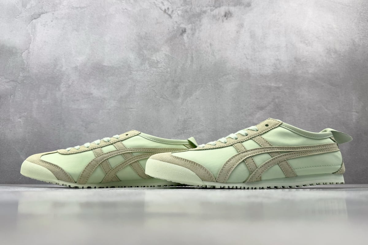 鬼塚虎 Onitsuka Tiger Mexico 66 绿色 鞋跟实拍图