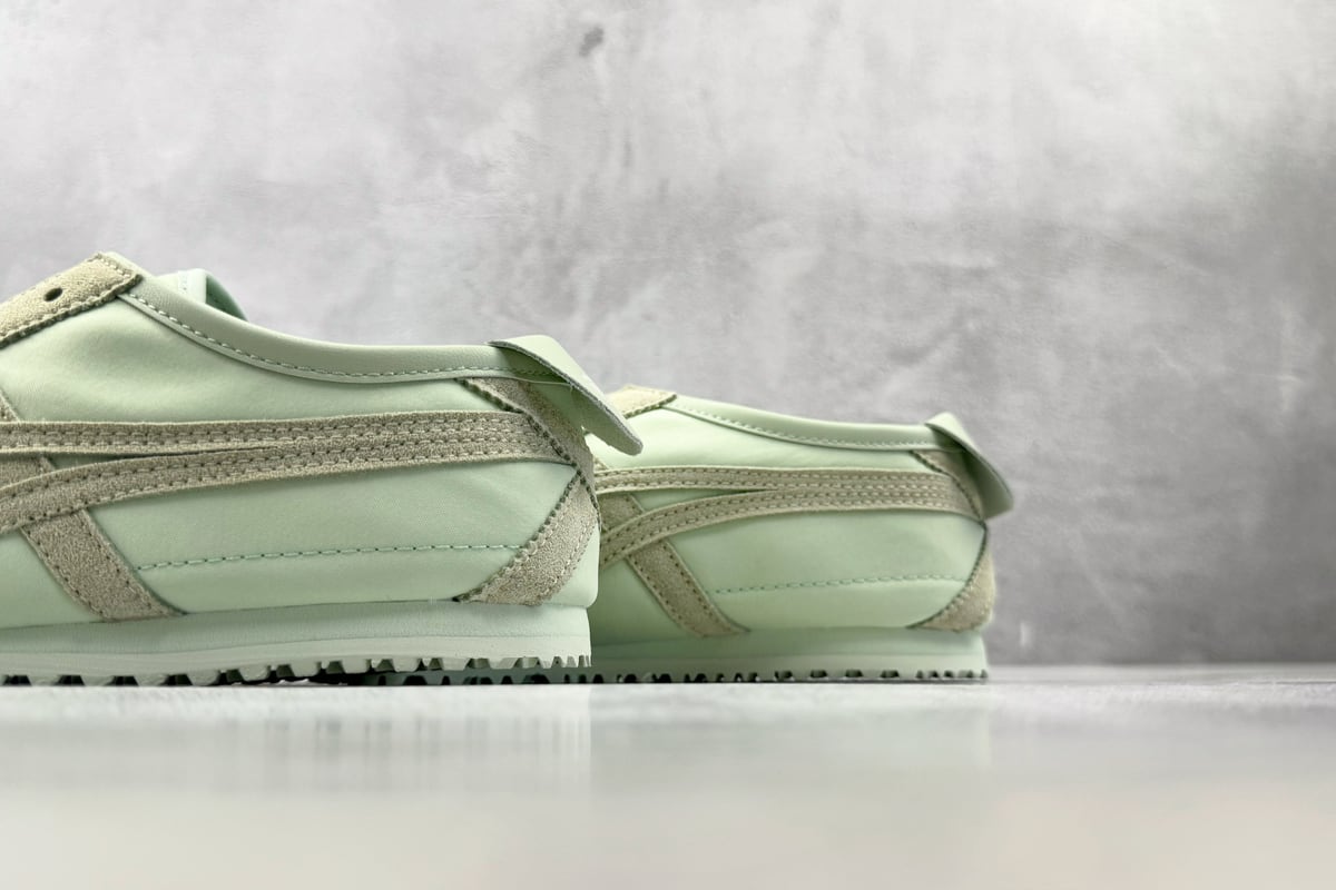 鬼塚虎 Onitsuka Tiger Mexico 66 绿色 上脚实拍图