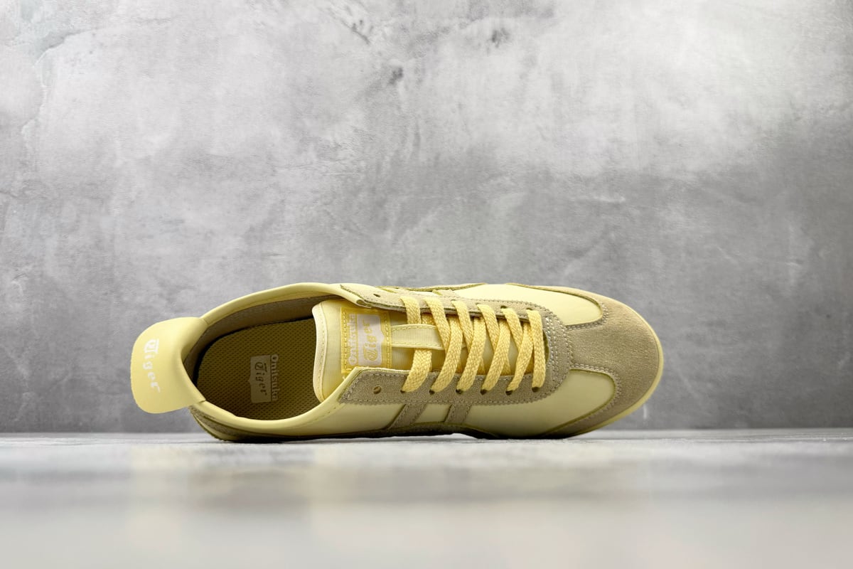 鬼塚虎 Onitsuka Tiger Mexico 66 黄色 背面实拍图