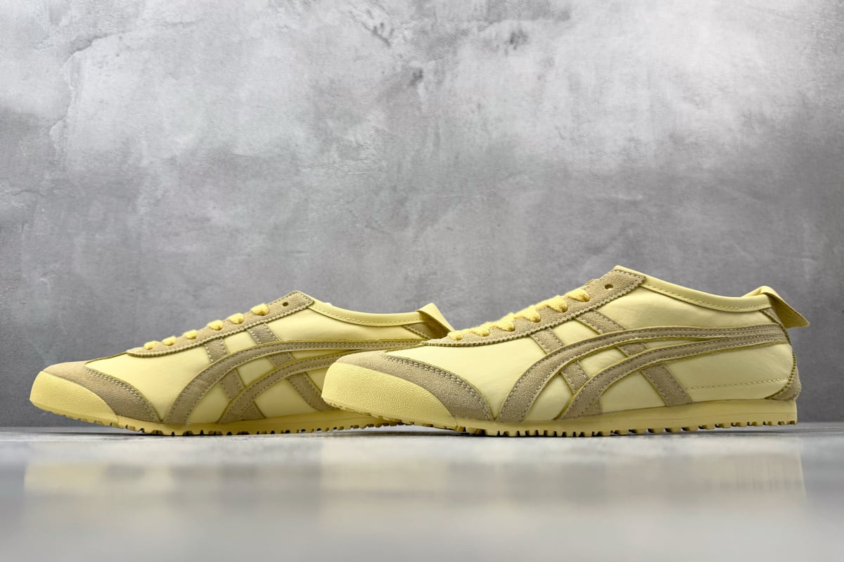 鬼塚虎 Onitsuka Tiger Mexico 66 黄色 鞋跟实拍图