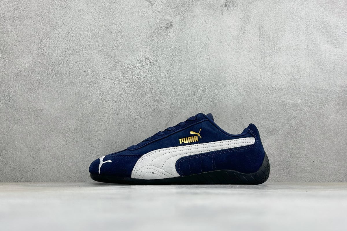 彪马 Puma Speedcet Etoile Wns 蓝白黑 正面实拍图