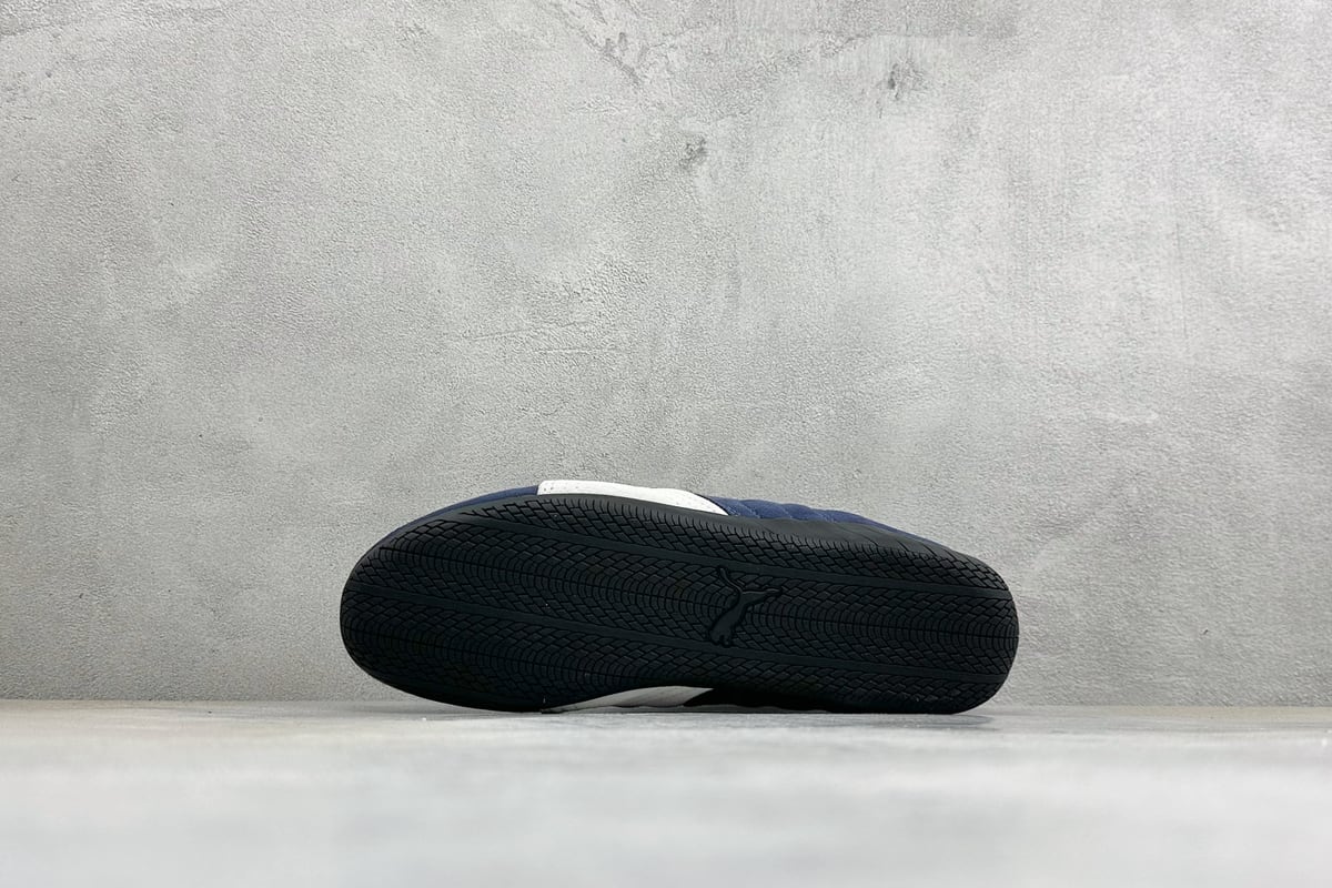 彪马 Puma Speedcet Etoile Wns 薄底德迅复古运动休闲赛车跑鞋 蓝白黑 鞋头实拍图