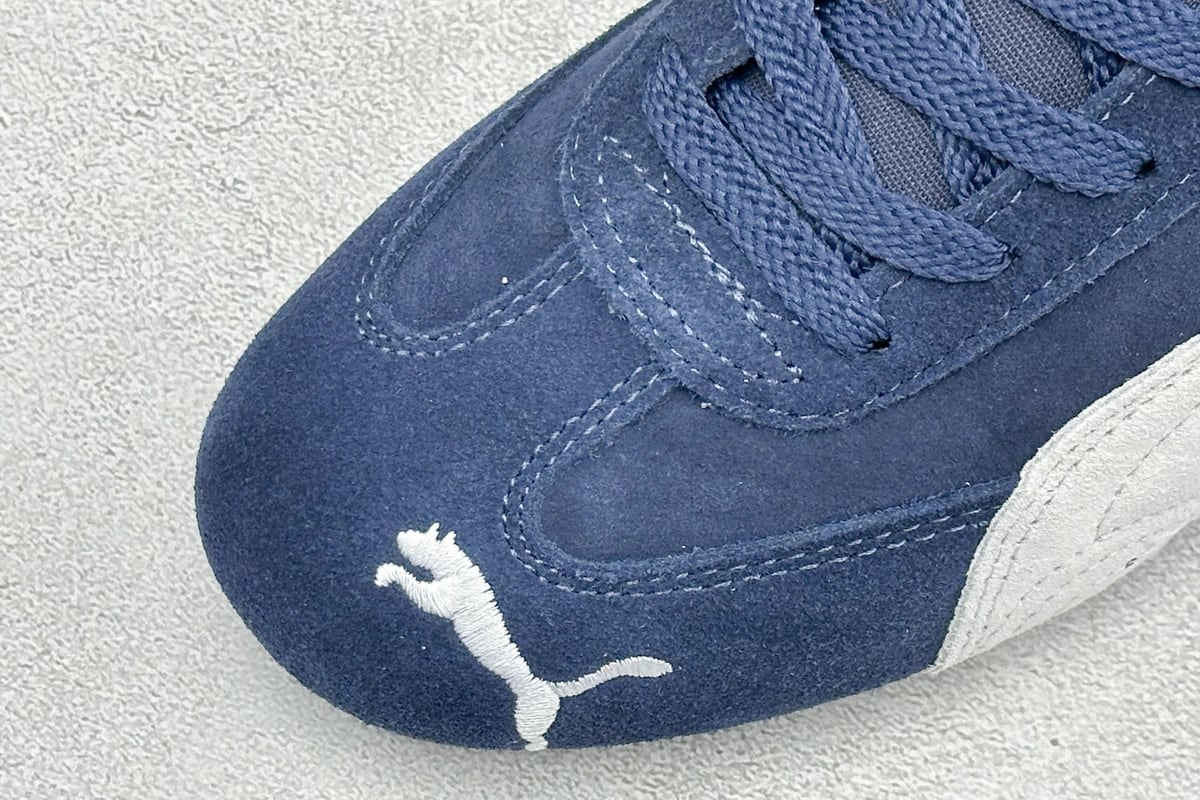 彪马 Puma Speedcet Etoile Wns 蓝白黑 鞋标实拍图
