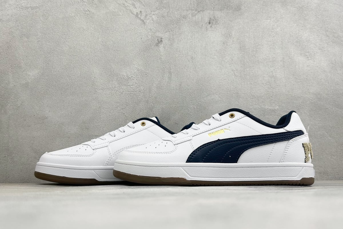 彪马 Puma Caven 2.0 Retro Club 防滑耐磨低帮德训板鞋 白黑 鞋跟实拍图