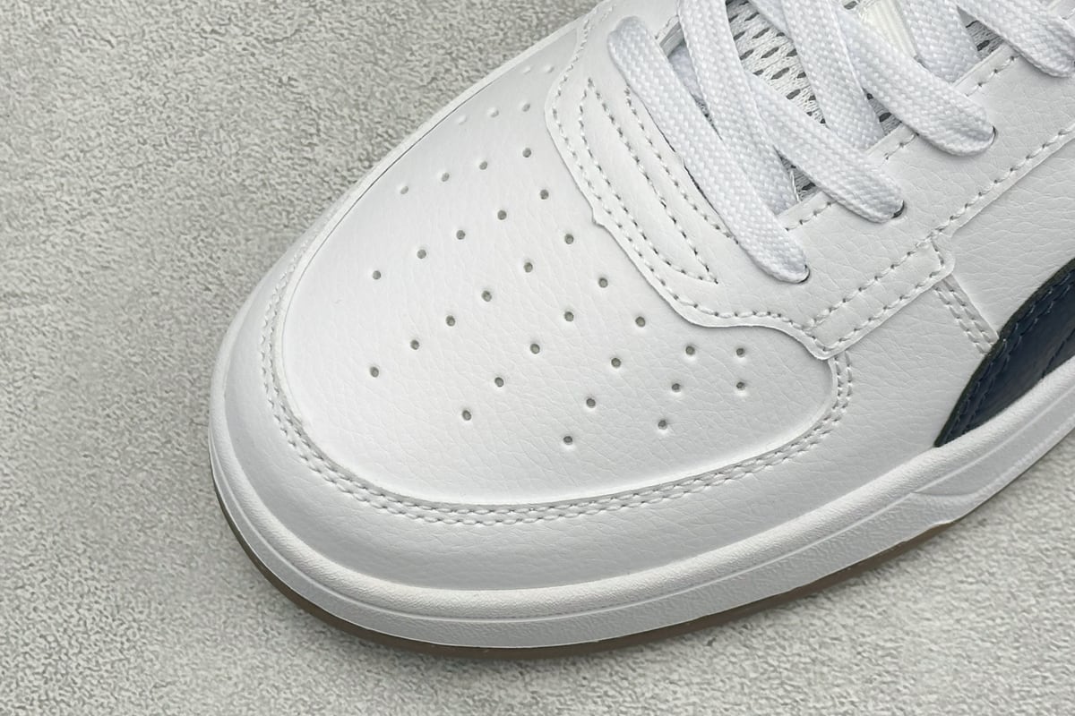 彪马 Puma Caven 2.0 Retro Club 防滑耐磨低帮德训板鞋 白黑 鞋标实拍图