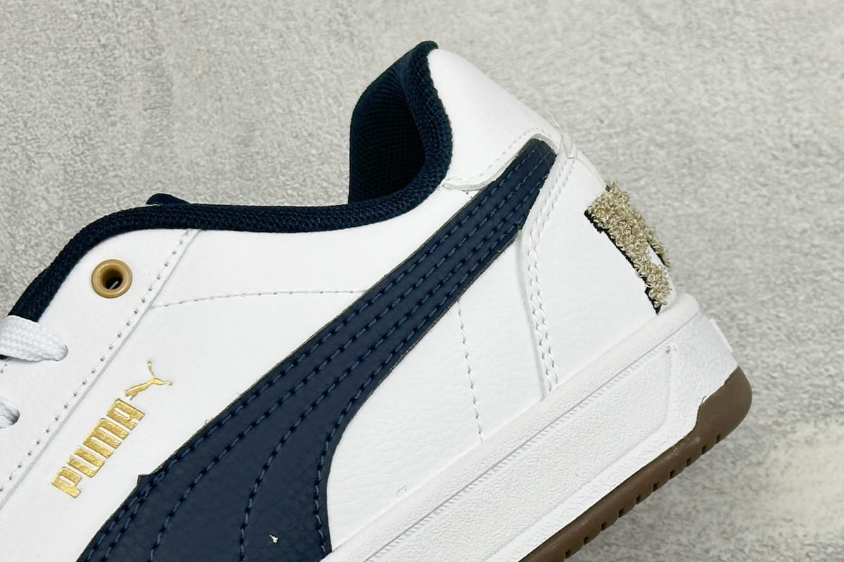 彪马 Puma Caven 2.0 Retro Club 防滑耐磨低帮德训板鞋 白黑 细节实拍图
