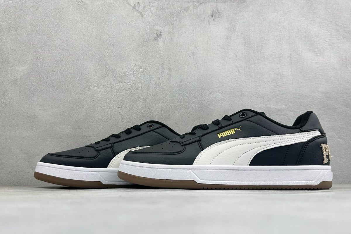 彪马 Puma Caven 2.0 Retro Club 防滑耐磨低帮德训板鞋 黑 鞋跟实拍图