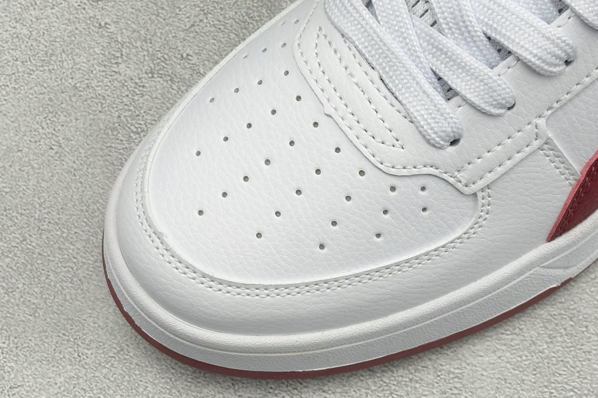 彪马 Puma Caven 2.0 Retro Club 防滑耐磨低帮德训板鞋 白红 鞋标实拍图