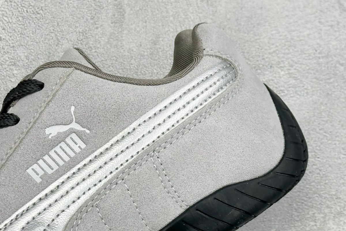 彪马 Puma Speedcet Etoile Wns 薄底德迅复古运动休闲赛车跑鞋 灰白黑 细节实拍图