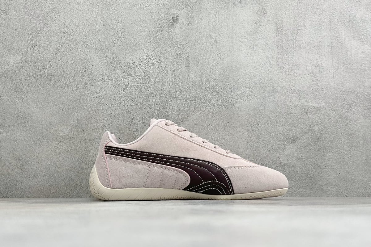 彪马 Puma Speedcet Etoile Wns 薄底德迅复古运动休闲赛车跑鞋 粉红 侧面实拍图