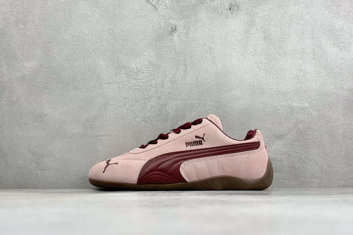 彪马 Puma Speedcet Etoile Wns 薄底德迅复古运动休闲赛车跑鞋 银白 正面实拍图