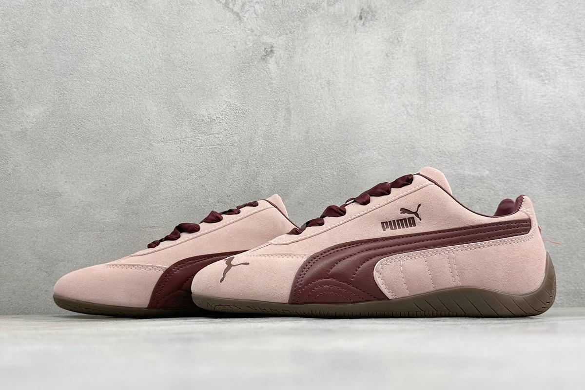 彪马 Puma Speedcet Etoile Wns 薄底德迅复古运动休闲赛车跑鞋 银白 鞋跟实拍图