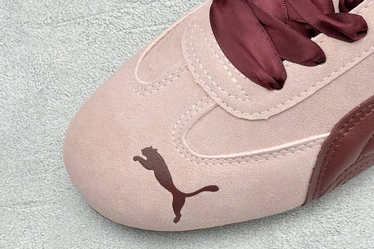彪马 Puma Speedcet Etoile Wns 薄底德迅复古运动休闲赛车跑鞋 银白 鞋标实拍图