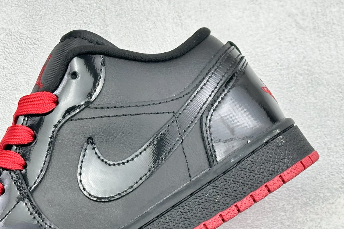 乔丹 Air Jordan AJ1 Low 低帮黑红白 市售最强低帮 天花板品质 细节实拍图